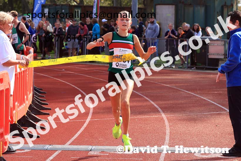 Girls Under-15s, 2024 Northern Mens 6 and Womens 4 and Youngsters Relays, Stanley Park, Blackpool.  Photo: David T. Hewitson/Sports for All Pics